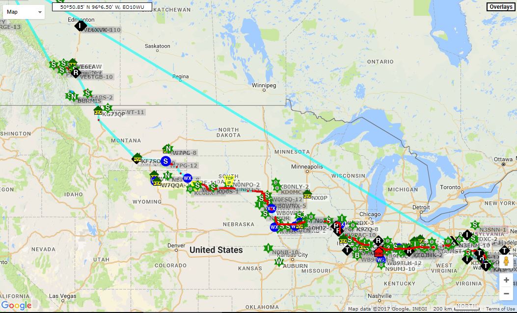 N8IK running APRS to Alaska